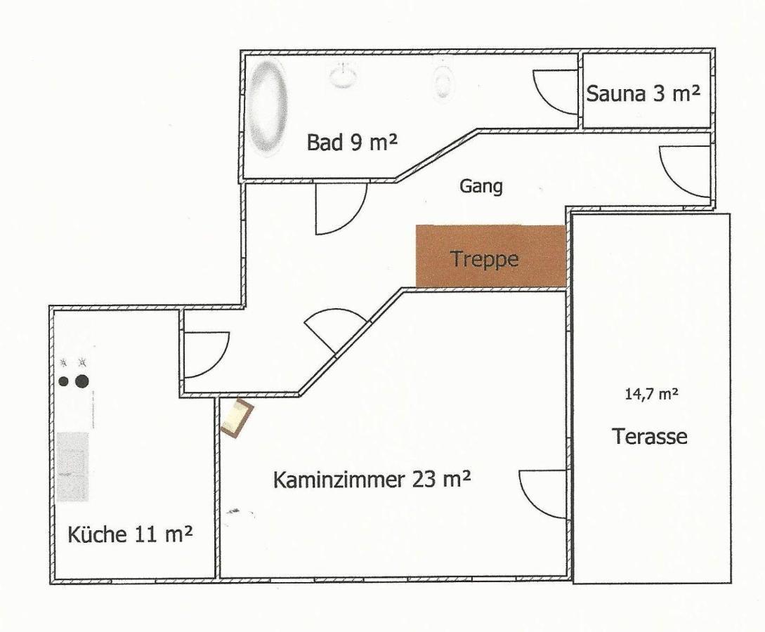 Saechsische-Schweiz-Ferienhaus-Wohnung-1-Mit-Elbblick-Sauna-Und-Kamin Königstein Exterior foto